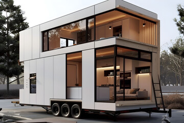 Scandinavian-Inspired Compact Living: A Model of Elegance in Tiny House Design