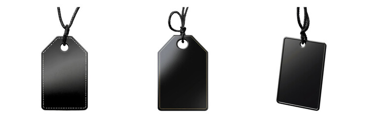 Fototapeta premium Blank Tags for Price or Labeling Use Isolated on transparent background png