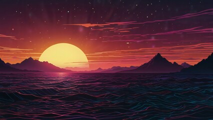 Fototapeta premium sunrise over the sea