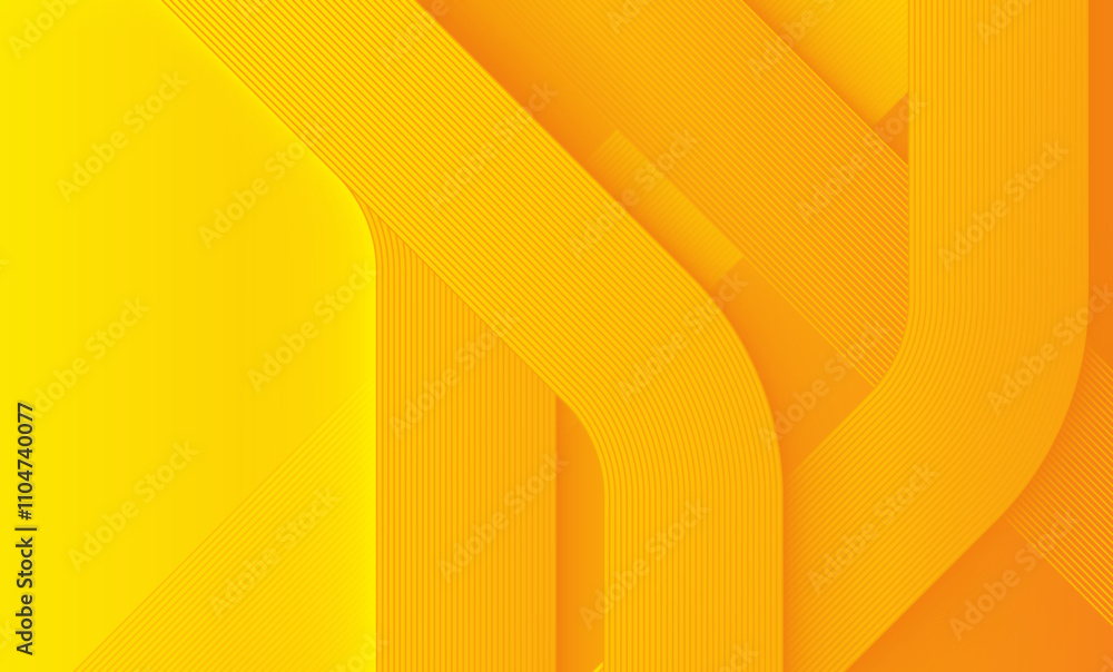 Poster orange abstract background layers lines texture design vector