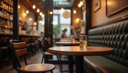  Cozy cafe ambiance with a touch of elegance