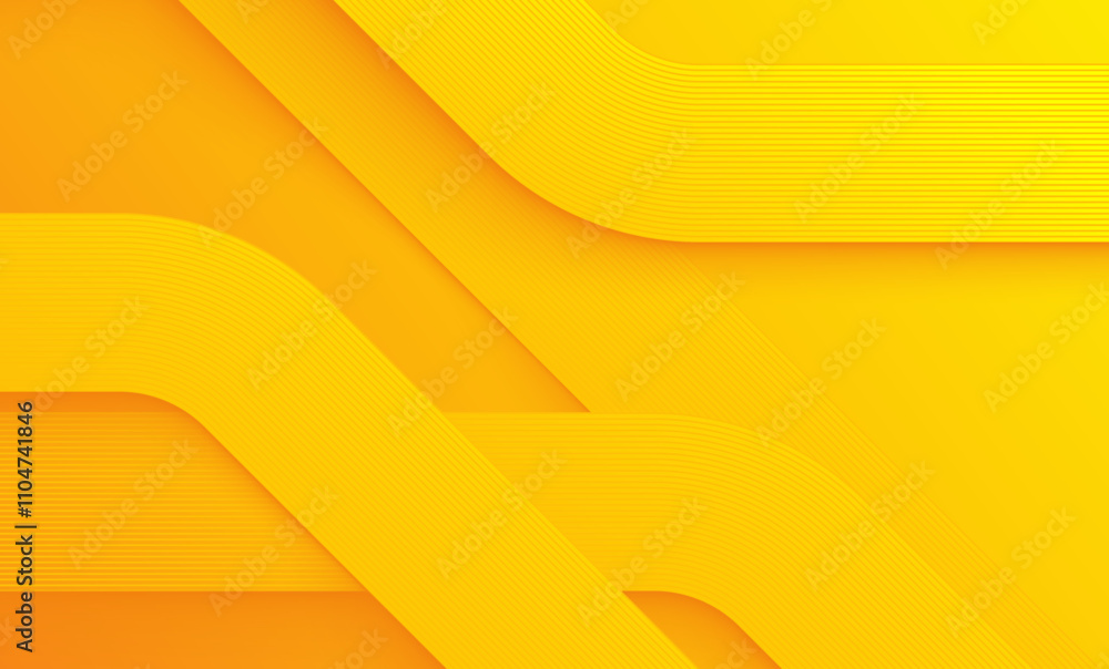 Poster orange abstract background layers lines texture design vector