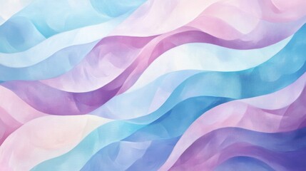 Obraz premium Soft Colorful Waves in Pastel Shades for Artistic Background Design