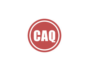 CAQ logo design vector template. CAQ