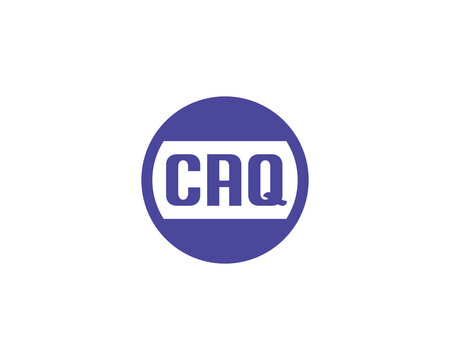 CAQ logo design vector template. CAQ