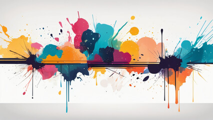 abstract background with splashes