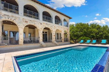 Luxury villa with pool and stunning views in a sunny location