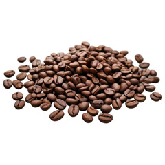 Naklejka premium Freshly roasted coffee beans piled on a clean surface ready for brewing