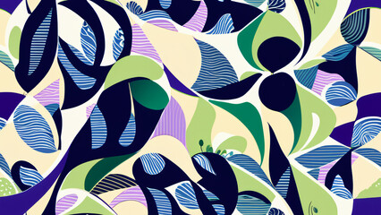 seamless pattern with leaves