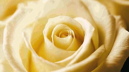 Close-Up of White Rose Petals Displaying Delicate Beauty and Elegance