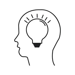 Artificial intelligence icons Vector illustration white background black lines