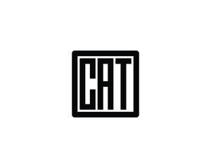 CAT logo design vector template. CAT