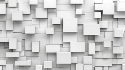 Abstract white cube background texture.