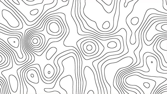 abstract animation topography line pattern dynamic waves motion background footage video 