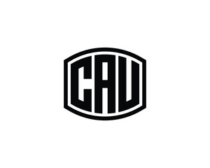 CAU logo design vector template. CAU