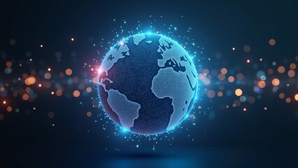 Fototapeta premium earth globe with space for text