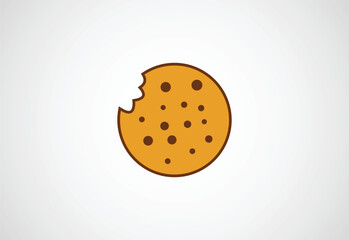 Biscuit, cracker, food logo design, Vector design Concept