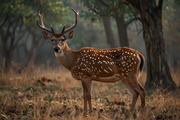 Fototapeta premium Chital spotted deer