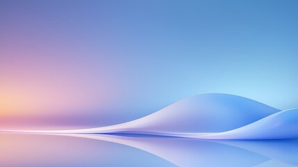 Abstract waves in soothing pastel colors