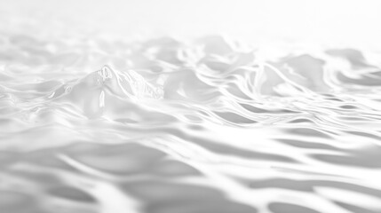 Fototapeta premium Abstract white wave texture background.