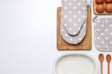 Cooking food in home, accessories for kitchen and cooking food