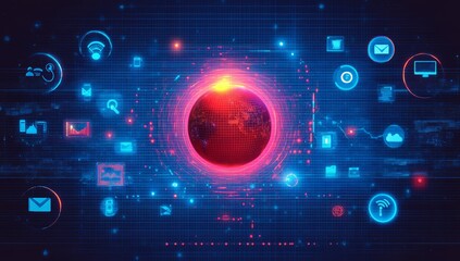 Obraz premium Help Desk Software Solutions Concept Illustration for Client Support Ticketing and Management