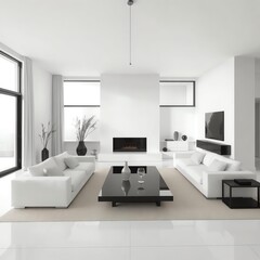 Fototapeta premium Here are a few options for your stock photo description, all under 200 characters:**Option 1 (Focus on style):**> Minimalist living room