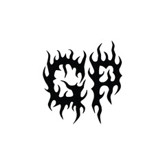 GP monogram logo design letter text name symbol monochrome logotype alphabet character simple logo