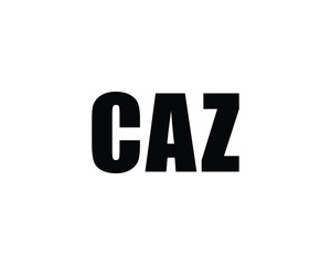 CAZ logo design vector template. CAZ