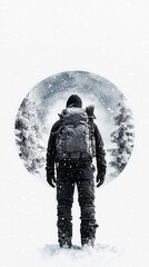 Obraz premium Winter Wanderer