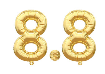 8.8 Sale Promotion Gold Balloon Number