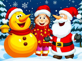 Festive Christmas and New Year scene filled with joy and hope, symbolizing the arrival of a prosperous new year.