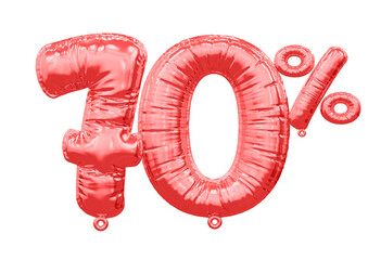 70 percent red balloon offer in 3d