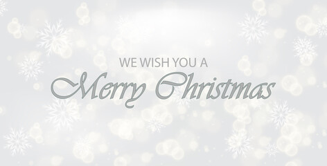 Elegant and Magical Christmas with Twinkling Lights and buka and snowfalls