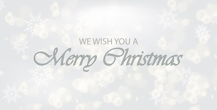 Elegant and Magical Christmas with Twinkling Lights and buka and snowfalls