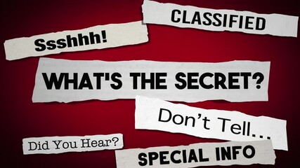 Whats the Secret News Headlines Gossip Unknown Info Revealed Ssshh 3d Animation