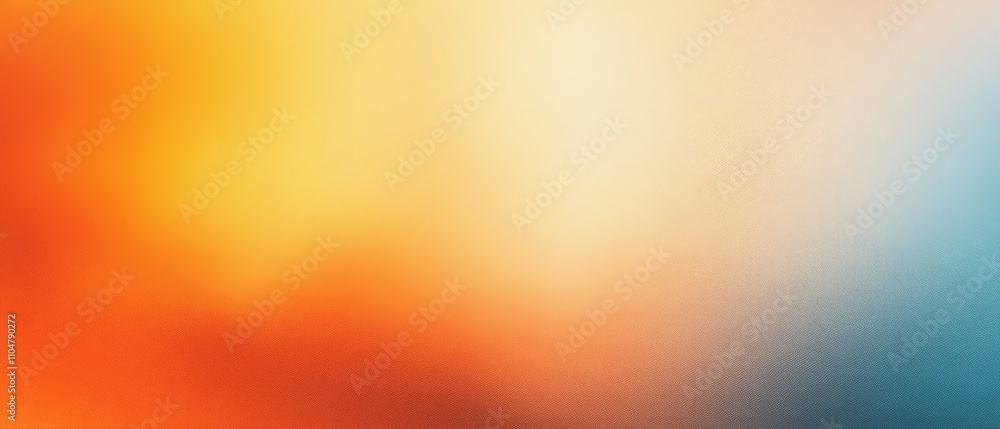 Poster Abstract Color Gradient Background with Grainy Texture in Warm and Cool Shades