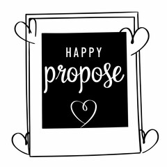 happy propose day illustrations vector art isolated