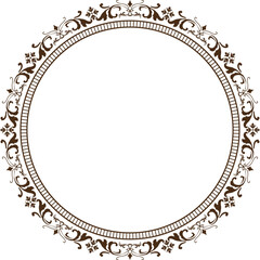 Vintage label design with monograms and frames