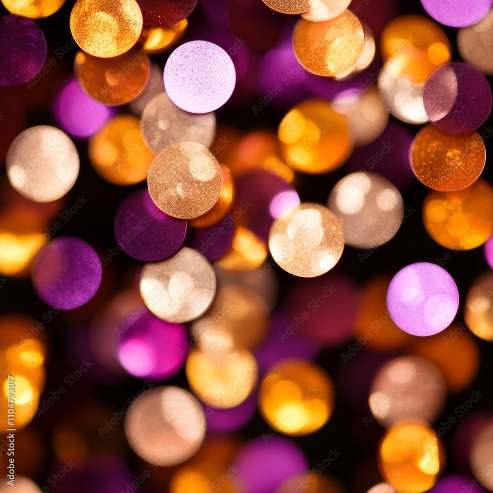 Poster abstract background of colorful bokeh lights.