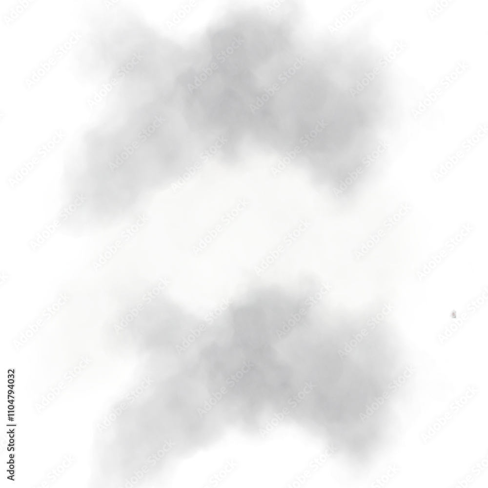 Poster soft gray clouds floating in a serene sky during a calm afternoon