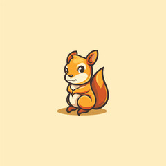 Obraz premium collection of cute squirrel mascots vector