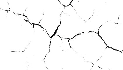 crack concrete white wall or Cement wall background, a black and white vintage of cracked