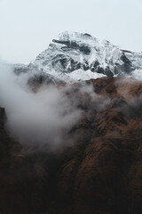 View of Annapurna Base Camp in the Himalayas, Pokhara, Nepal