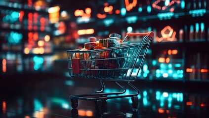 Futuristic grocery store

