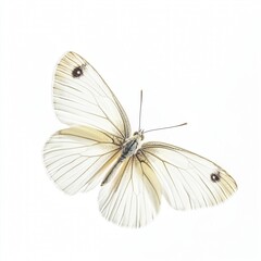 lovely buttterfly on white isolate background
