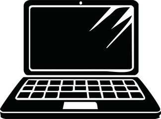 laptop isolate blank screen display mockup pc vector