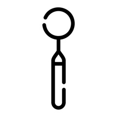 mouth mirror Line Icon
