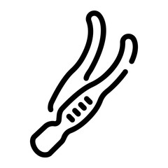 Obraz premium tweezers Line Icon