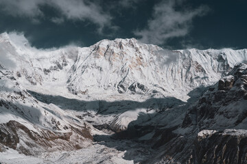 Sunrise landscape of Annapurna in Himalayas, Nepal © Patrick.W